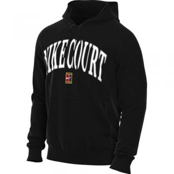 Sudadera NikeCourt Heritage tejido Fleece Dri‑FIT – Hombre – Negro L