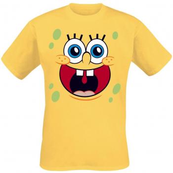 SpongeBob Schwammkopf Herren T-Shirt - Happy Face - Gelb - Größe XL