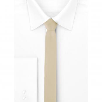 Ladeheid Herren Slim Tie SP-5 (150cm x 5cm, Ecru)