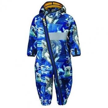 Racoon TOMMY BABY Softshelloverall (5.000 columna de agua) - Traje de esquí Bebé - Niñas Multicolor (Golden palm GOL) 3 años