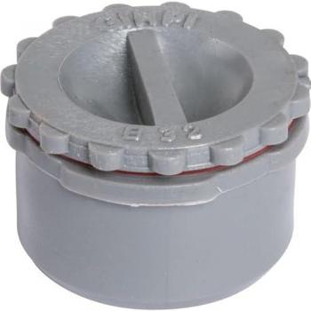 Bouchon de dégorgement PVC 40 mm – version Gris