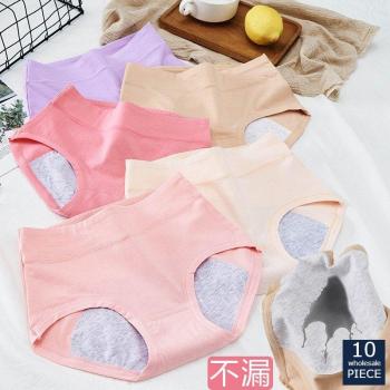 Women's Leakproof Menstrual Briefs - 10 Pieces