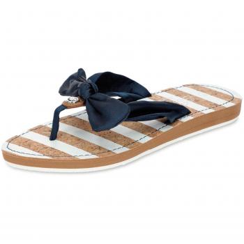 TOM TAILOR 4891614 Damen Pantolette, leichte Laufsohle, dunkelblau, Größe 36