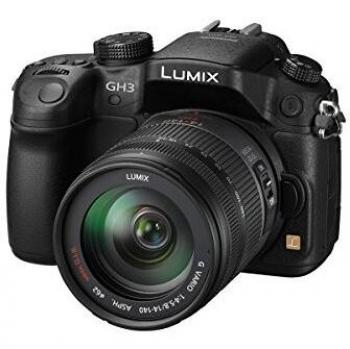 Panasonic GH3HEG-K 16‑Megapixel Systemkamera – 3‑Zoll Bildschirm & Lumix G Vario HD 14‑140mm Objektiv (schwarz)
