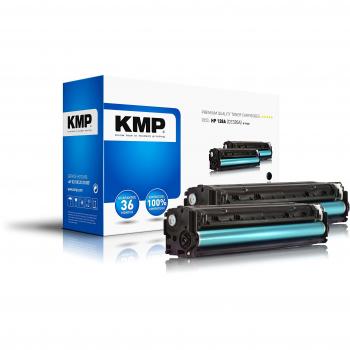 KMP Toner H-T144D, kompatibel für HP 128A, schwarz, 2 Stück
