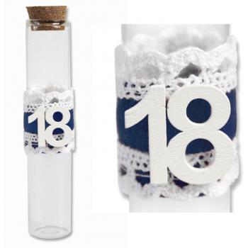 Porta Confetti Blu 18° Compleanno – Bomboniera a 12 Vasi