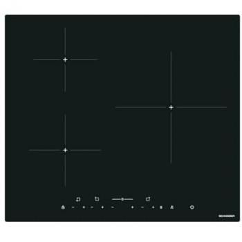 Plaque à induction 3 foyers Schneider SCTI630N1S avec fonction booster