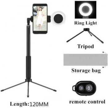 LED Ring Light with 168CM Stand for Phone Video