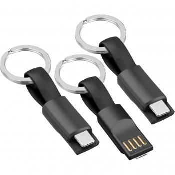 Schlüsselanhänger Ladekabel 2in1 für alle iPhones und Micro-USB Smartphones