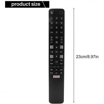 Télécommande RC802N YUI2 Smart TV 32S6000S 40S6000FS 43S6000FS U55P6006 U65P6006 U49P6006 U43P6006 U65S9906 Noir
