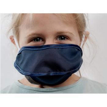 Mascherina riutilizzabile per bambini mycroclean - BFE 99,8% - blu/blu