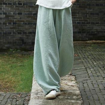 Ropa de Lino Ancho Pierna Blanca V1343