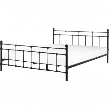 Cama Moderno Negro Lynx 160x200 – Beliani