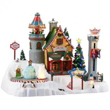 Lemax - North Pole Fun Fair - Miniatura con adaptador 4.5V