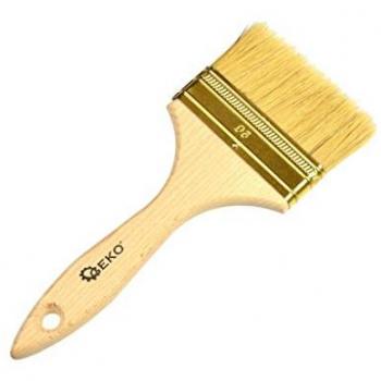 GEKO Pinsel mit Holzstiel – 90 mm Flachpinsel