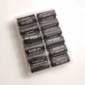 Juego de 12 rollos de hilo tejido 500m