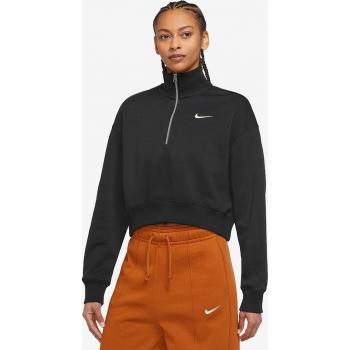 Sudadera Nike Sportswear Phoenix Fleece - Mujer - Negro - Media cremallera - XXL