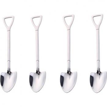 4Pcs Stainless Steel Dessert Spoon Set