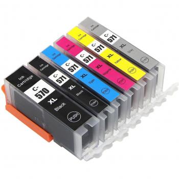 Ensemble de 6 cartouches d’encre Go Inks pour Canon IGI-570 & CLI-571