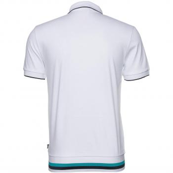 BOSS Männer Poloshirt „Paras 02“ in Weiß, Medium – Premium Linien