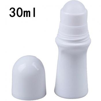 50ML Travel Refillable Plastic Roller Ball Containers - 3 Pieces