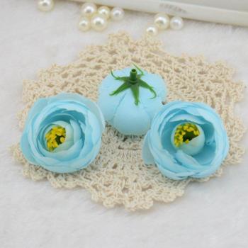 4cm Artificial Silk Rose Flower Heads for Wedding Decoration