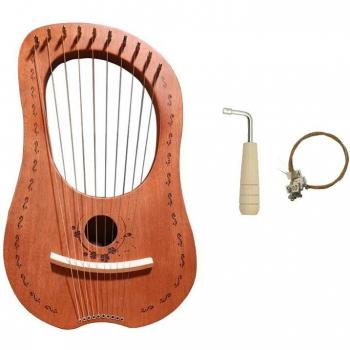 Harpe Lyre en Bois avec Sac
