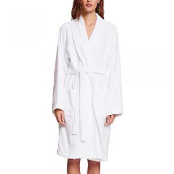 Esprit Bademantel unisex, Kurzform, Webfrottier, Schalkragen