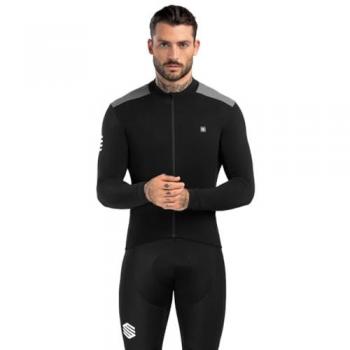 Siroko Maillot de ciclismo térmico M4 Fleet Moss para hombre