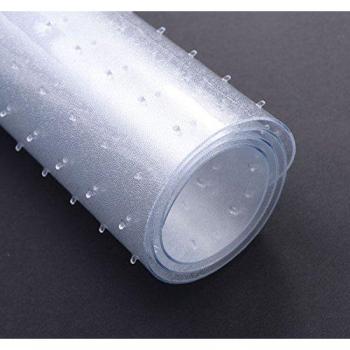 HOMCOM Office Carpet Protector Chair Mat Clear Spike Non Slip