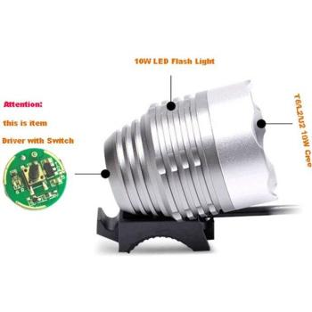 5V~12V LED Driver with Switch Input 20mm for Cree 10W XML T6/U2 XM-L2 Flashlight