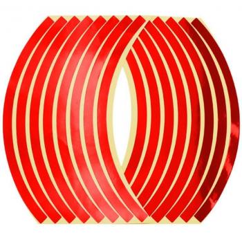 32 Pcs 10-Inch Motorcycle Rim Reflective Safety Stickers