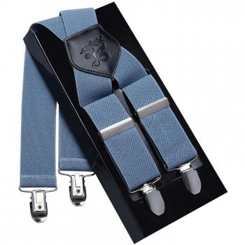 Élastique réglable bretelles forte en métal clips (Blue)