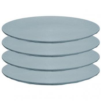 Koziol Club Plate Teller 260 mm 4-tlg. (flach) - Nature Flower Blue