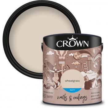Crown Wall and Ceiling Matt Paint - Wheatgrass / 2.5l