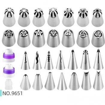 31pcs Russian Pastry Nozzles for Icing and Cream