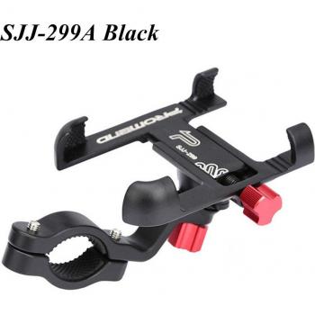 Support de téléphone pour vélo rotatif 360° en aluminium, ajustable, antidérapant, compatible VTT