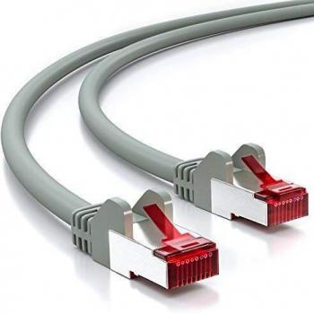 DeleyCON 1m CAT6 Patchkabel S-FTP PIMF - Grau
