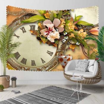 Tapiz de Pared Hippi con Reloj de Impresión 3D