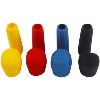 Universal Silicone Gear Shift Knob and Hand Brake Cover Set - Black