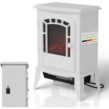 Termochimenea Blanca 2000W con Efecto Llamas LED