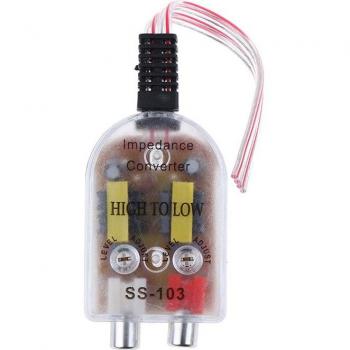 12V Universal RCA Line-to-Speaker Converter for Car Stereo