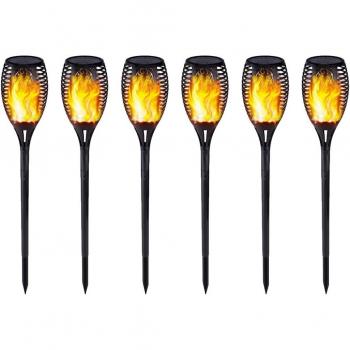 Wasserdichte Solar-Gartenlampe mit Flammeneffekt