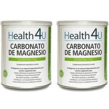 Health 4U Pack Carbonato de Magnesio en Polvo 2x110g