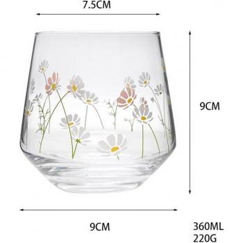 Südkoreanische Blütenpracht Glasbecher