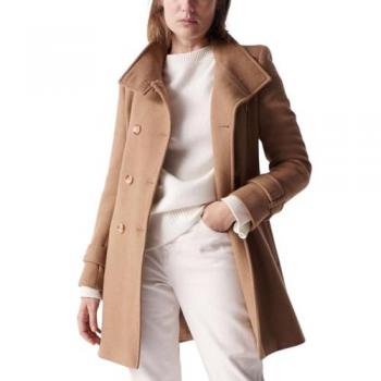 Abrigo de Paño con Detalles Salsa Jeans