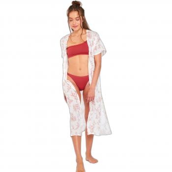 Kimono da spiaggia donna Banana Moon Elvie Branson giallo