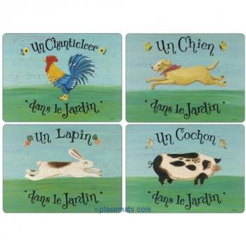 Tovagliette All'Americana Dans Le Jardin Di Pimpernel - Set Di 4 (Medie)
