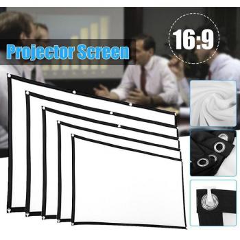 High Brightness Reflective Projector Screen 3D HD Foldable 60/72/84/100/120 Inches 16:9