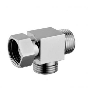 Half-Inch Copper Equal Diverter Valve Tee, Brass Forged (SA101)